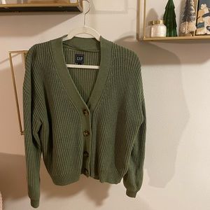 Gap Olive Green Size Large Cardigan